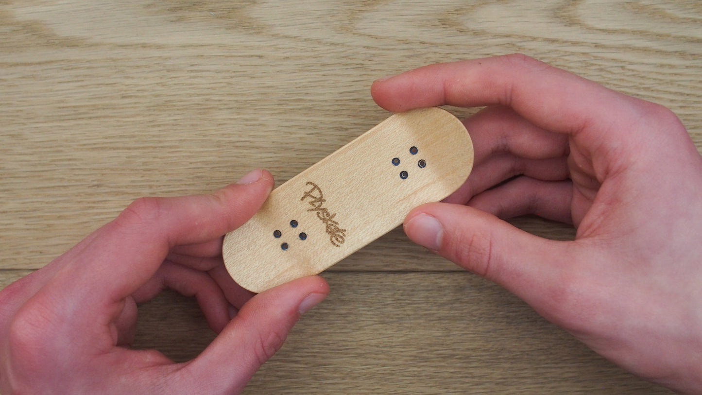 PlySkate Fingerboard Deck – Popsicle Shape 34x98mm