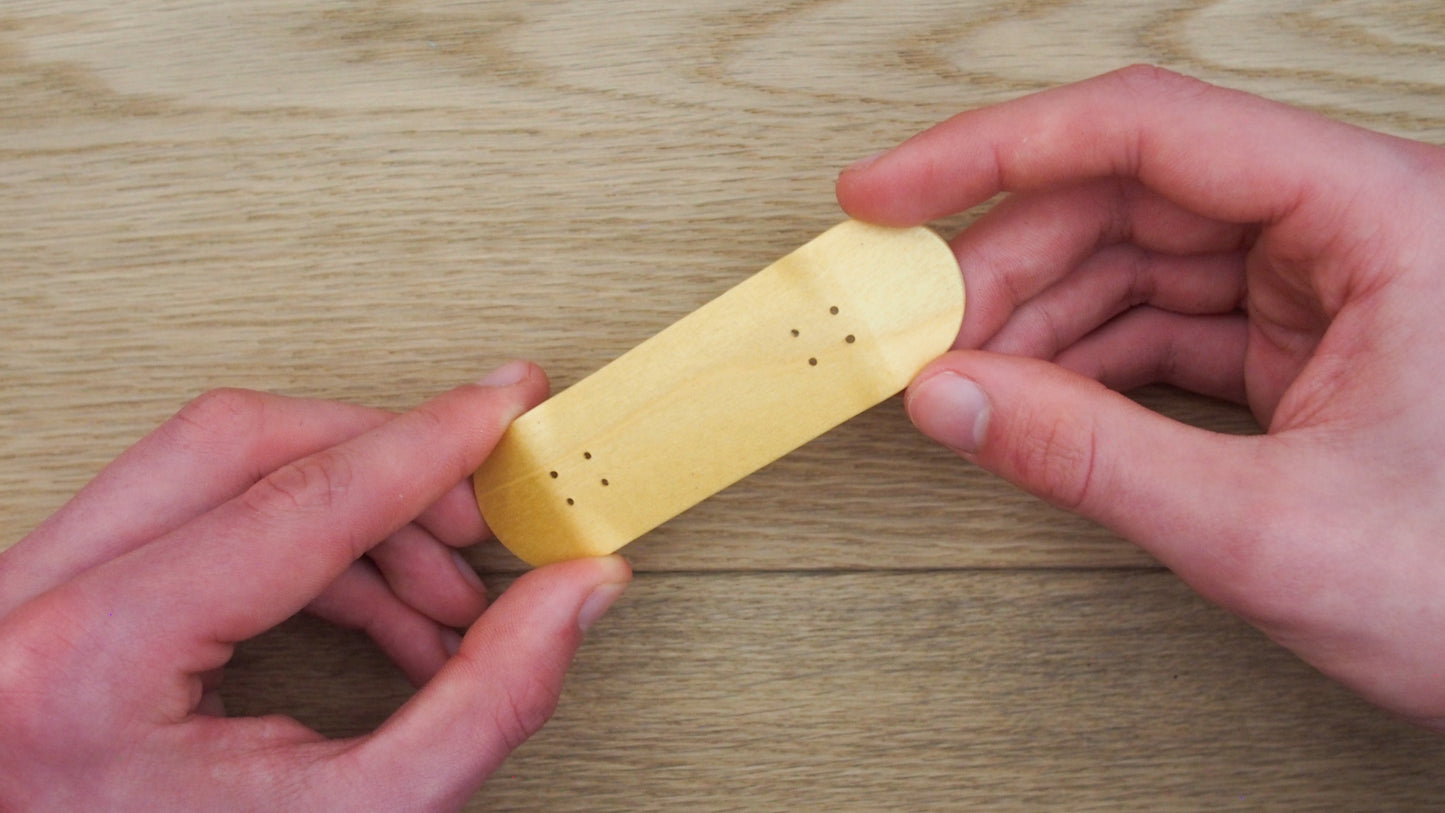 PlySkate Fingerboard Deck – Popsicle Shape 29x98mm