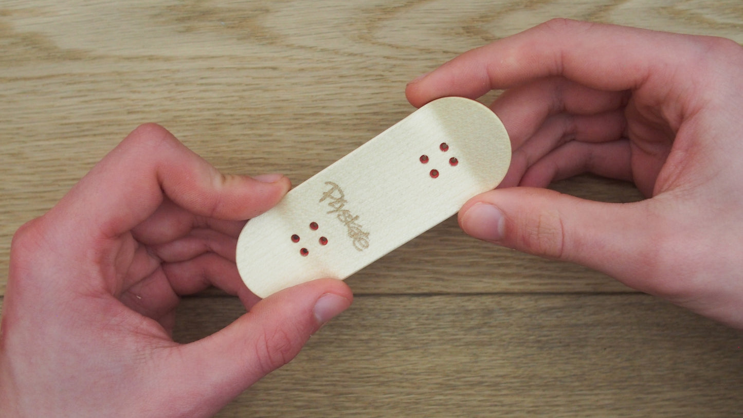 PlySkate Fingerboard Deck – Popsicle Shape 34x98mm