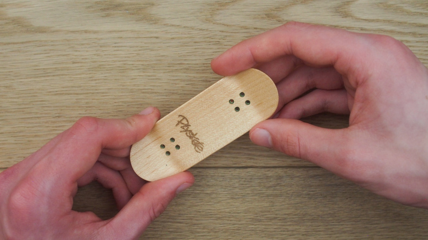 PlySkate Fingerboard Deck – Popsicle Shape 34x98mm