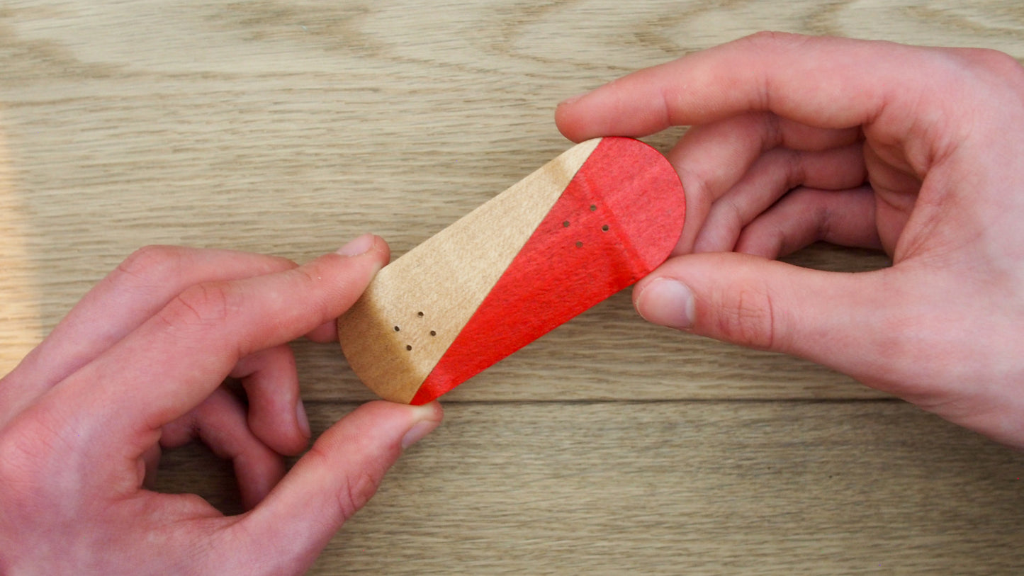 PlySkate Fingerboard Deck – Popsicle Shape 34x98mm
